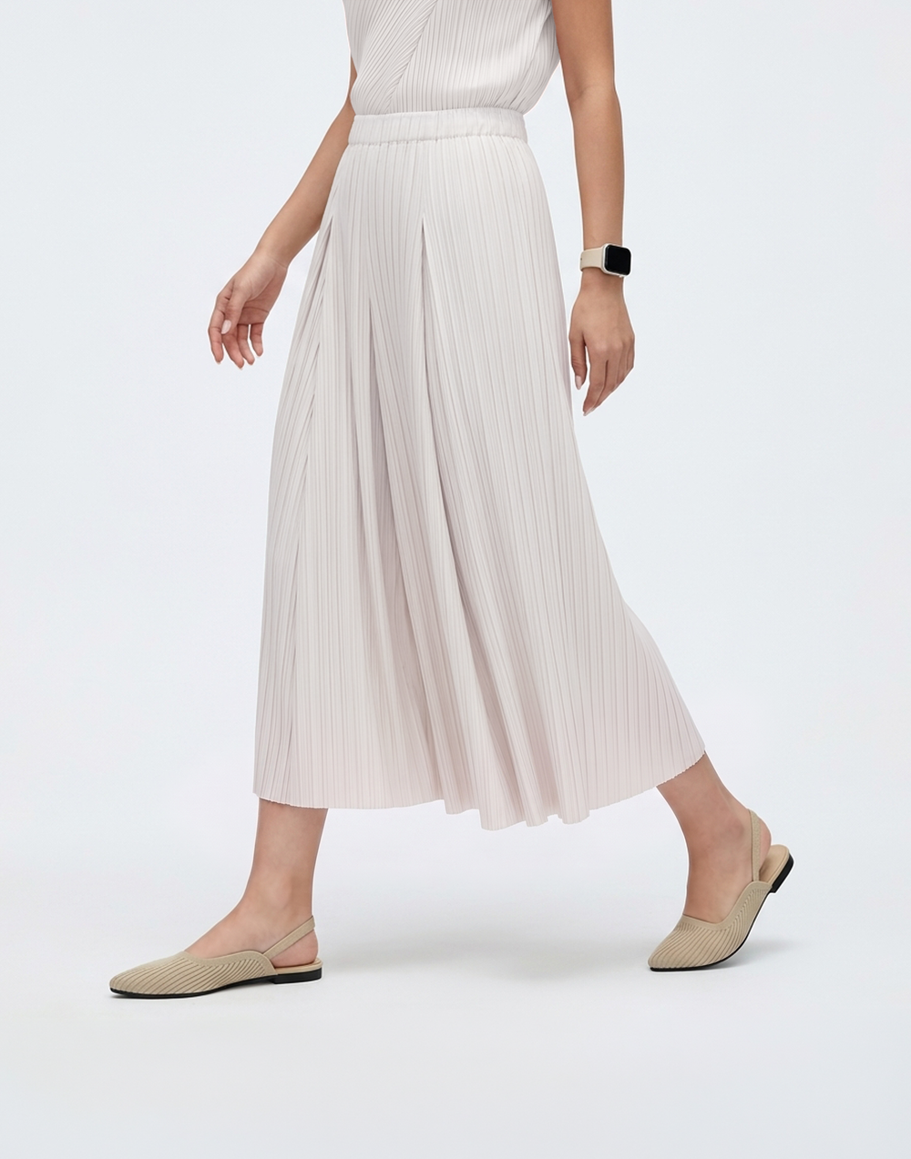 Wrinkle-Free, Cooling & Breathable Free Size Nelle Pants With Stretchy Waistband