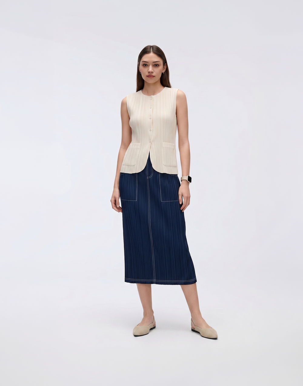 Wrinkle-Free, Cooling, Breathable Free Size Softline Skirt