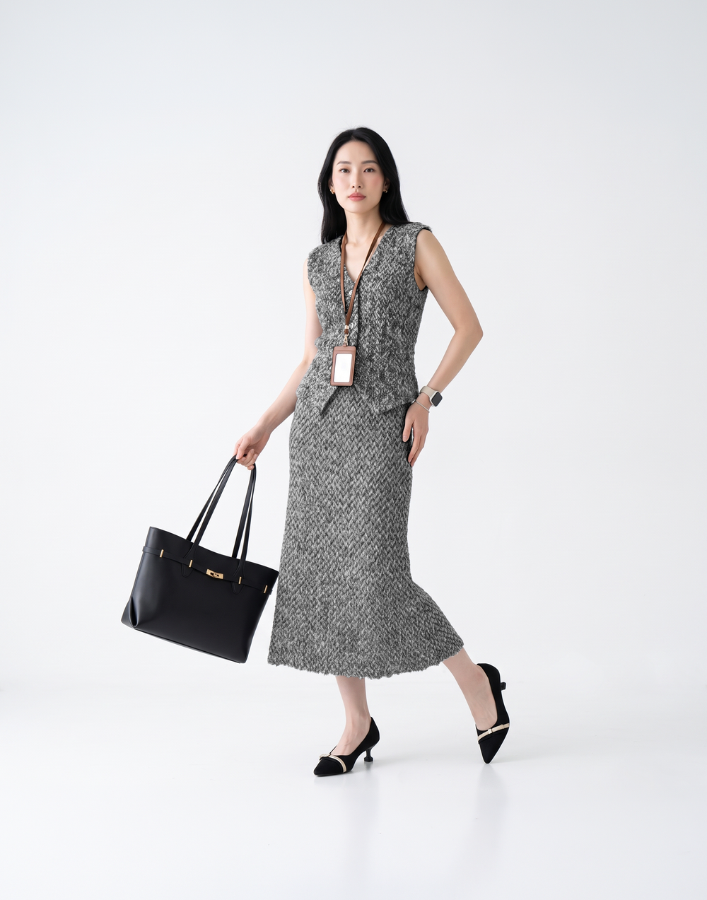 Wrinkle-Free, Cooling & Breathable Free Size Valencia Skirt With Stretchy Waistband