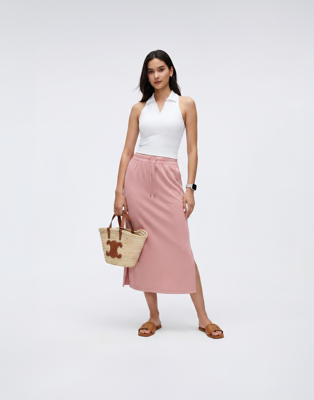 Buy 1, Get 1 Free - Cooling, Breathable & Buttery Soft Deluxe Skirt With Stretchable Waistband & Pockets