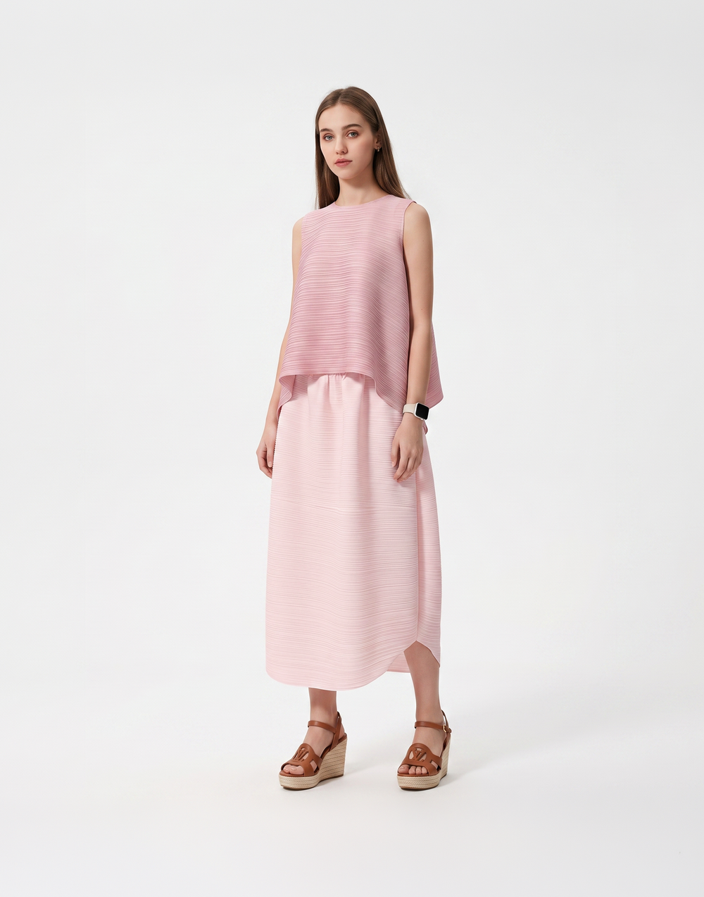 Wrinkle-Free, Cooling & Breathable Free Size With Stretchy Waistband Float Skirt