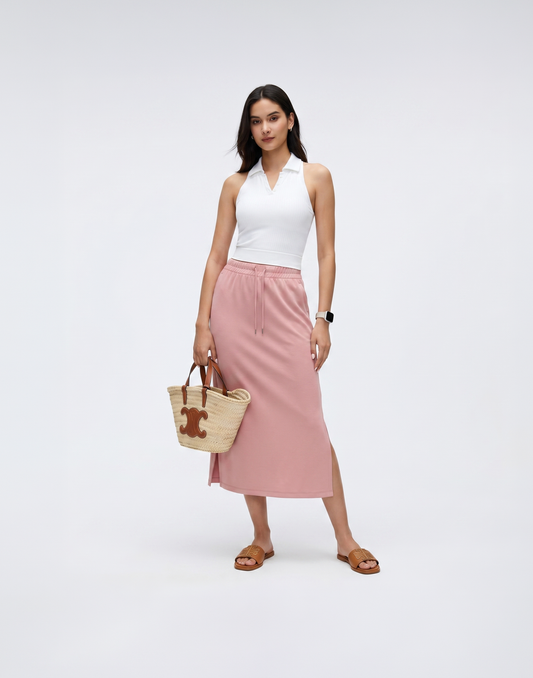 Buy 1, Get 1 Free - Cooling, Breathable & Buttery Soft Deluxe Skirt With Stretchable Waistband & Pockets