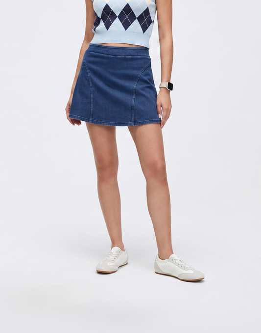 Cooling, Buttery Soft & Stretchy With Tummy Control Rebel Skort With Inner Shorts