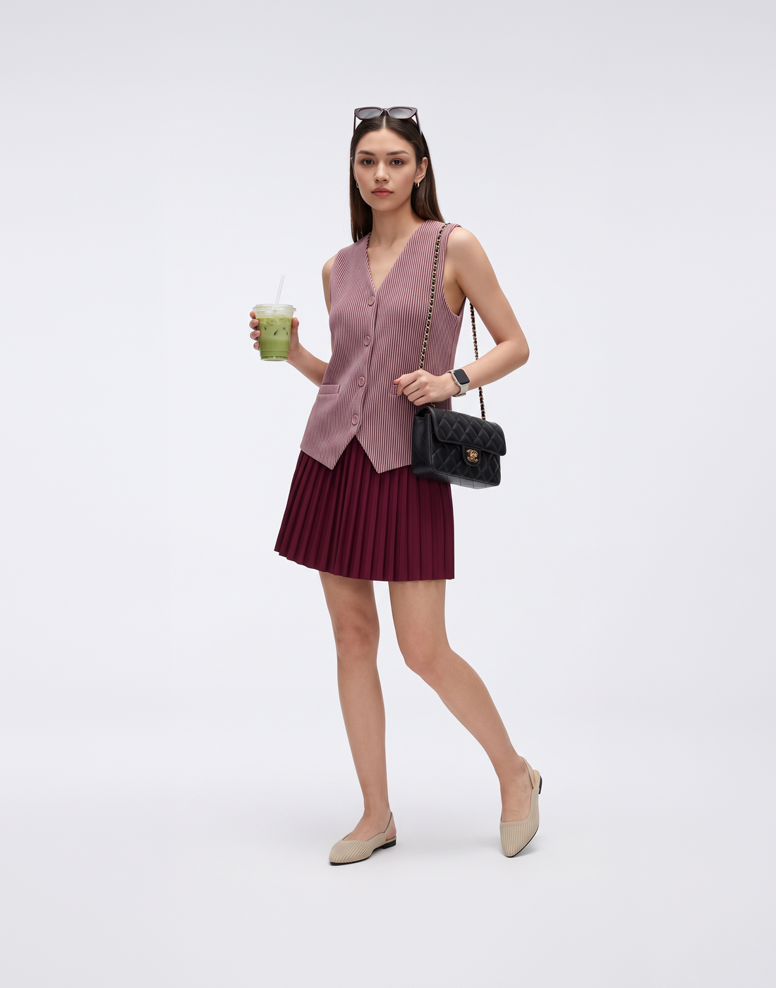 Buy 1, Get 1 Free - Cooling, Breathable & Stretchy Pleated Clubhouse Skort With Inner Shorts