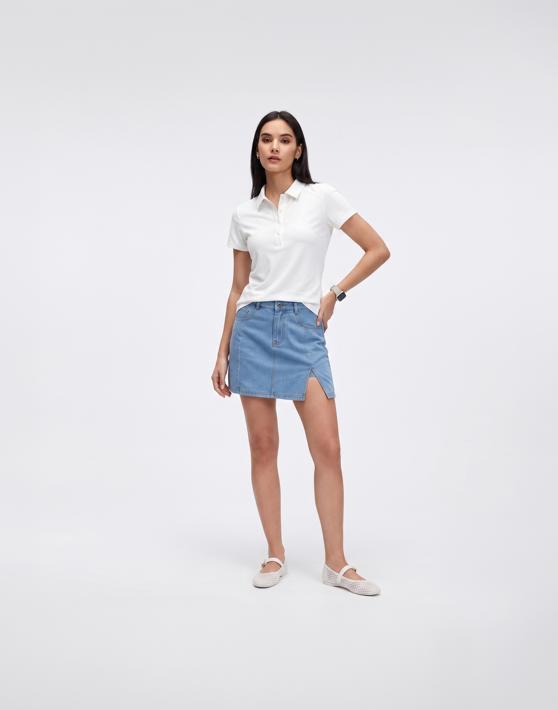 Cooling, Breathable & Stretchy With Tummy Control Coast Skort With Inner Shorts
