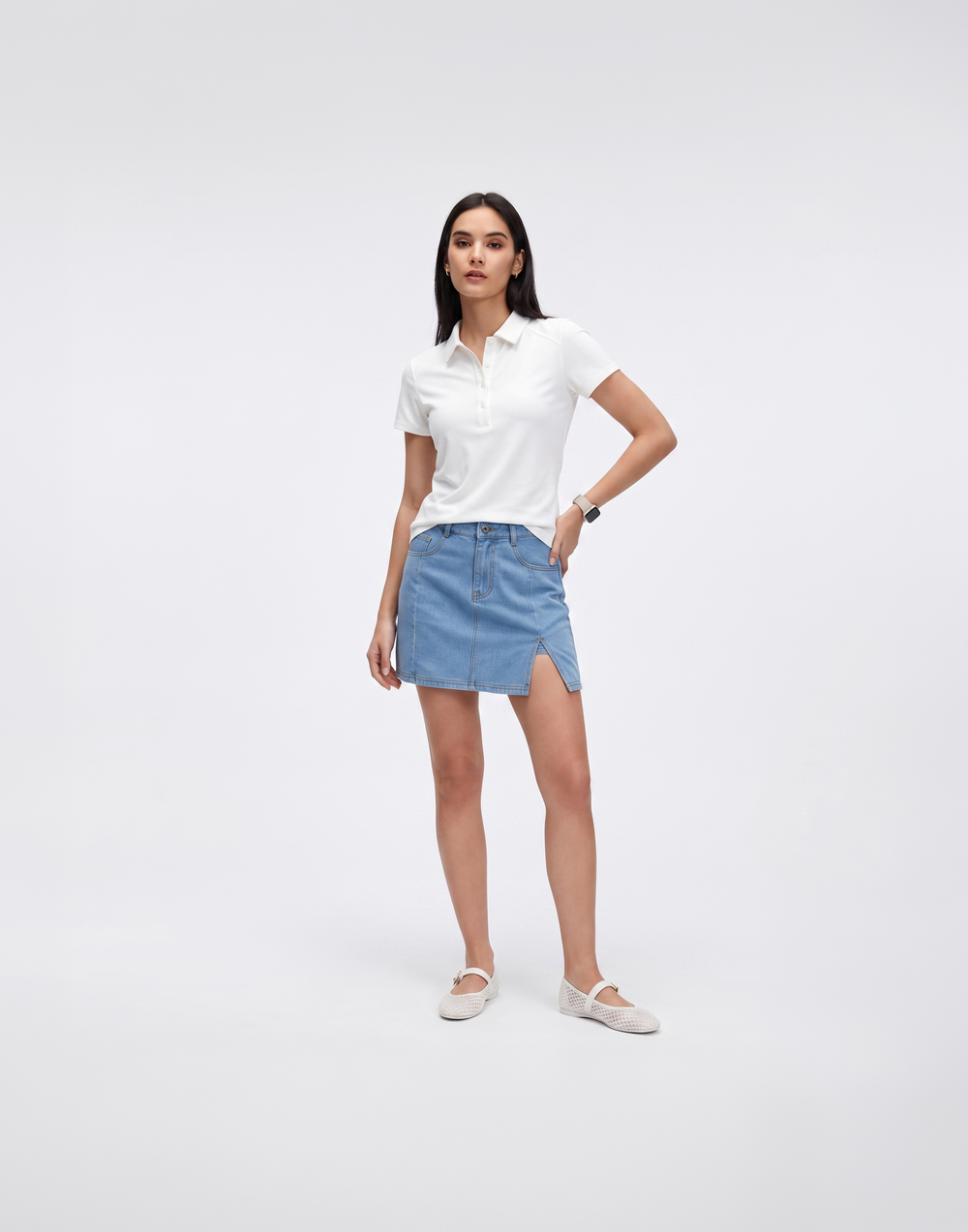 Cooling, Breathable & Stretchy With Tummy Control Coast Skort With Inner Shorts