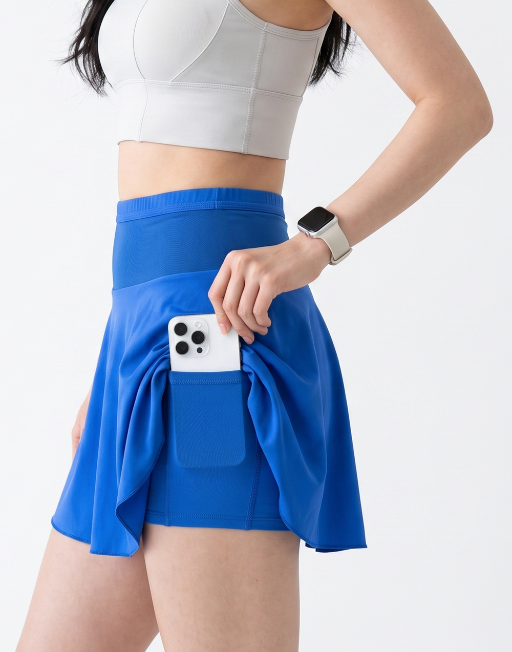 Buy 1, Get 1 Free - Cooling, Sweat-Wicking & Tummy Tucking Sprint Skort With Built-In Waist Belt