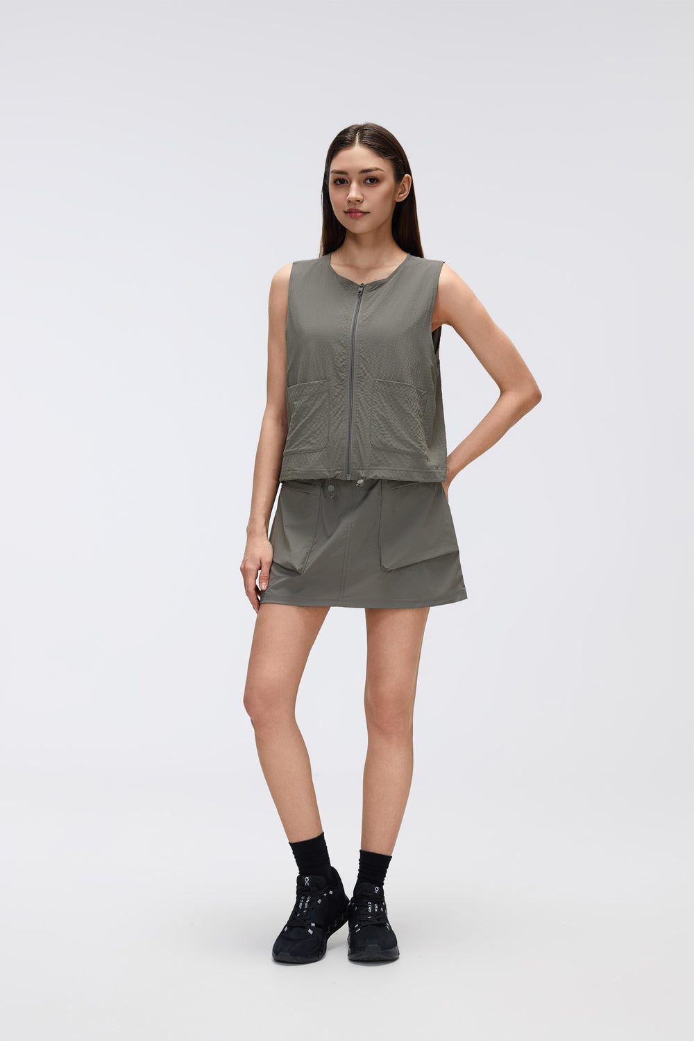 Outdoor Adventure Skort With Theft Proof Pockets & Adjustable Waistband