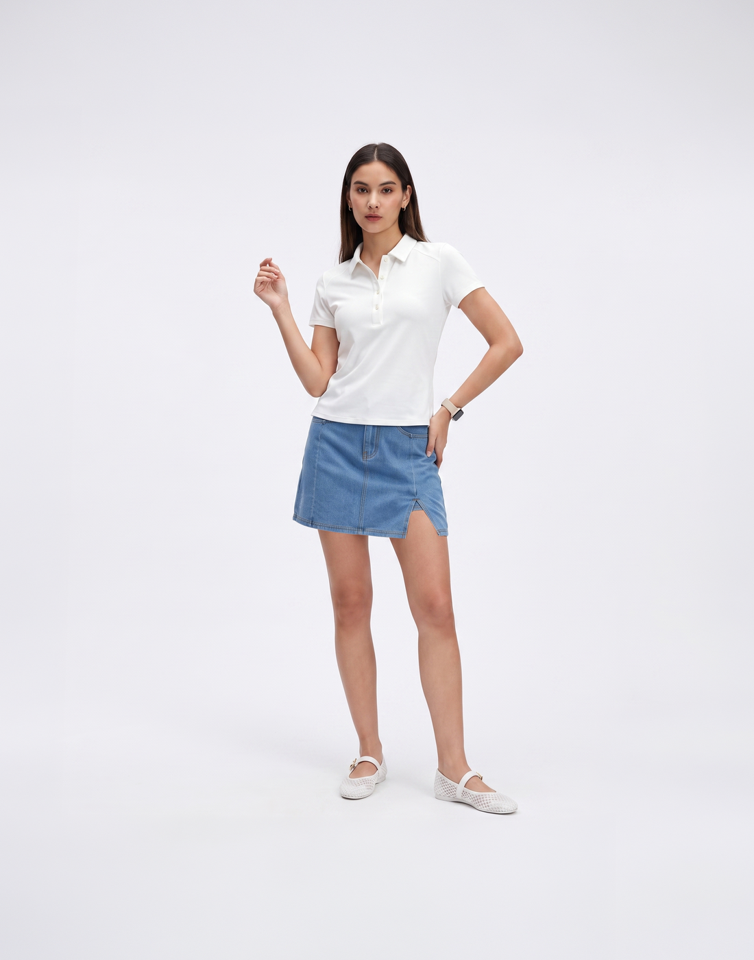 Cooling, Breathable & Stretchy With Tummy Control Coast Skort With Inner Shorts