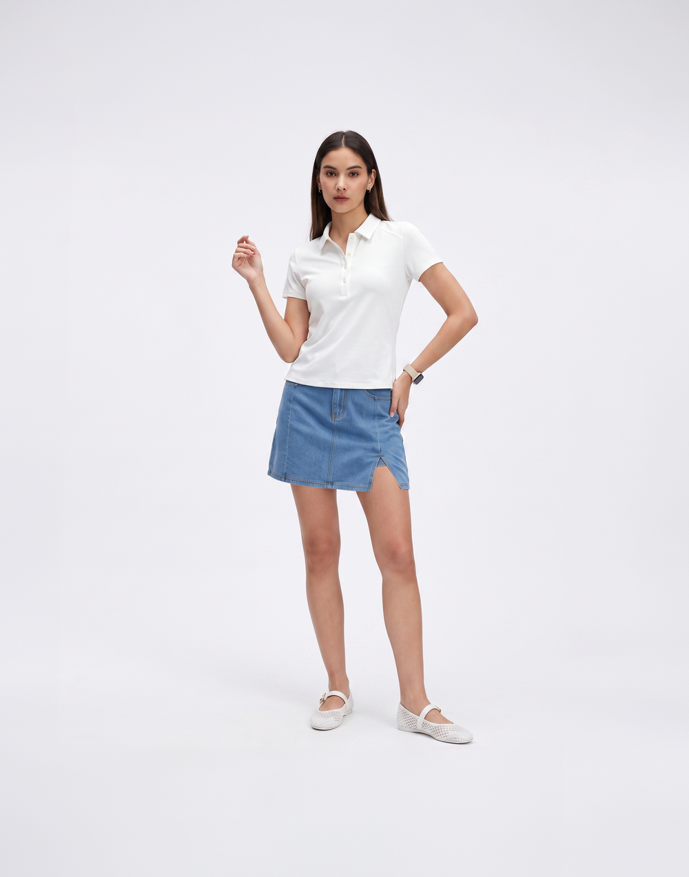 Cooling, Breathable & Stretchy With Tummy Control Coast Skort With Inner Shorts
