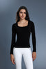Buy 1, Get 1 Free - Buttery Soft Ribbed Lina Padded Top - For Chilly Climates