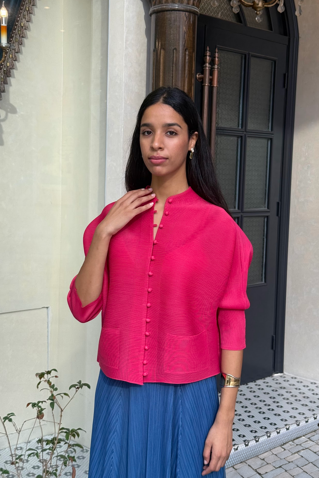 Cooling & Wrinkle-Free Poise Cardigan With Pockets