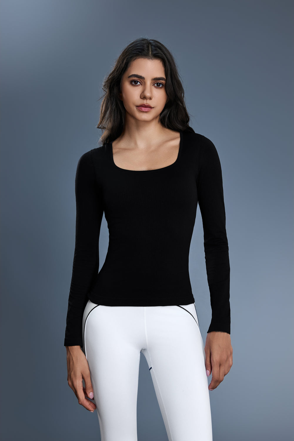 Buy 1, Get 1 Free - Buttery Soft Ribbed Lina Padded Top - For Chilly Climates
