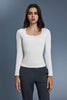 Buy 1, Get 1 Free - Buttery Soft Ribbed Lina Padded Top - For Chilly Climates