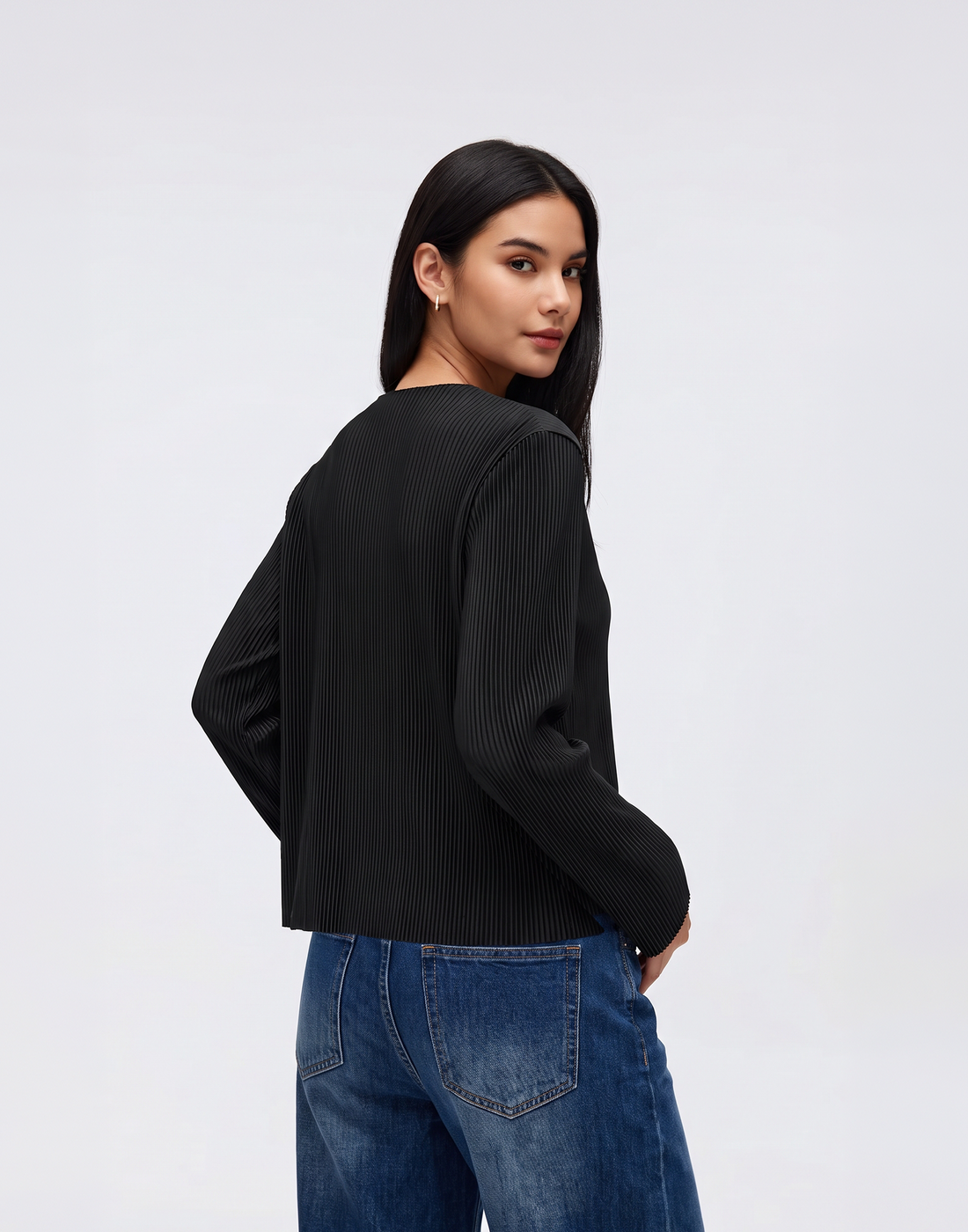 Wrinkle-Free, Breathable & Stretchy Free Size Pleated Hygge Top