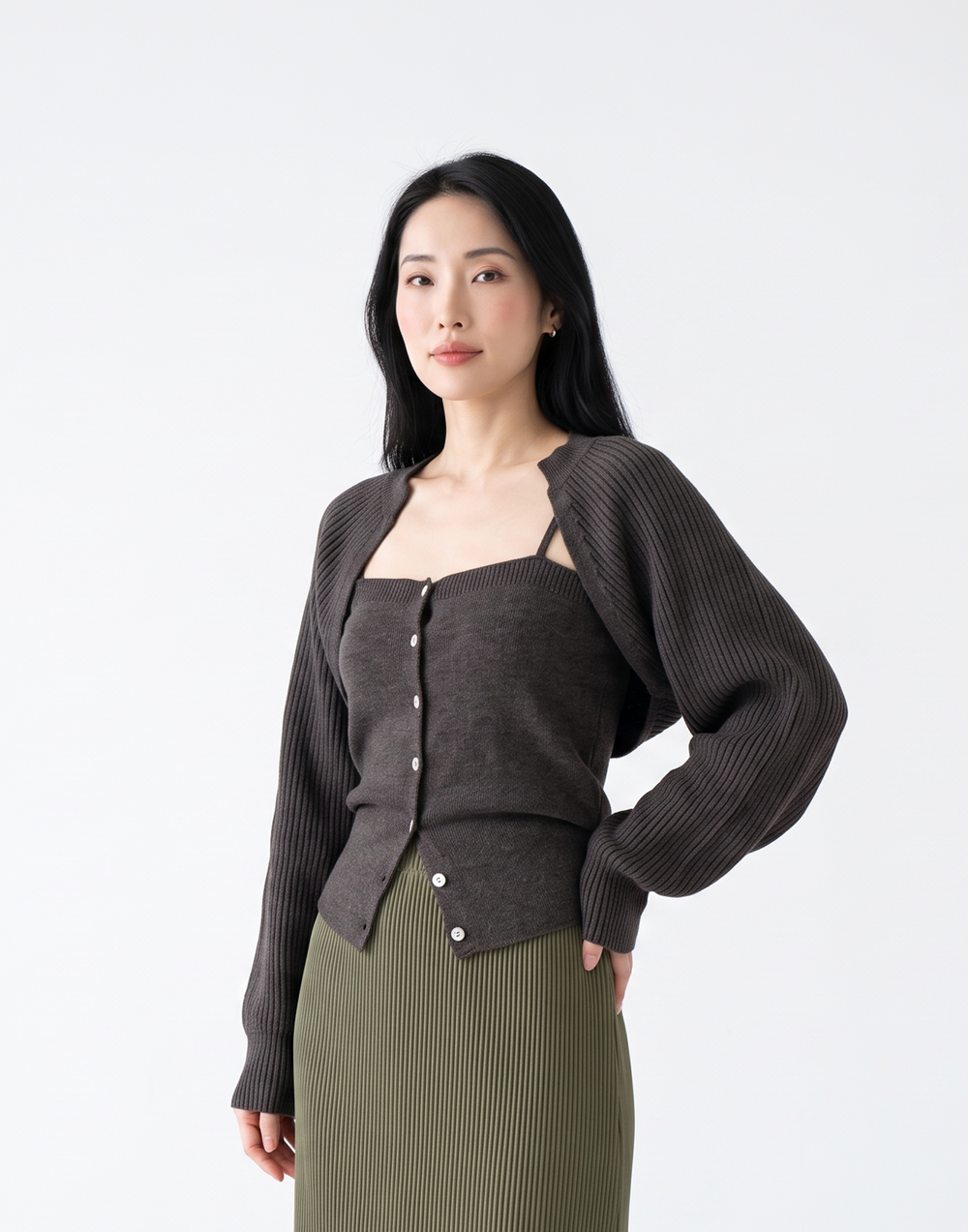 Buttery Soft & Warm Free Size Snowfall Top With Sleeves