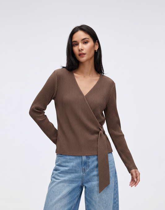 Wrinkle-Free, Breathable & Stretchy Free Size Pleated Hygge Top