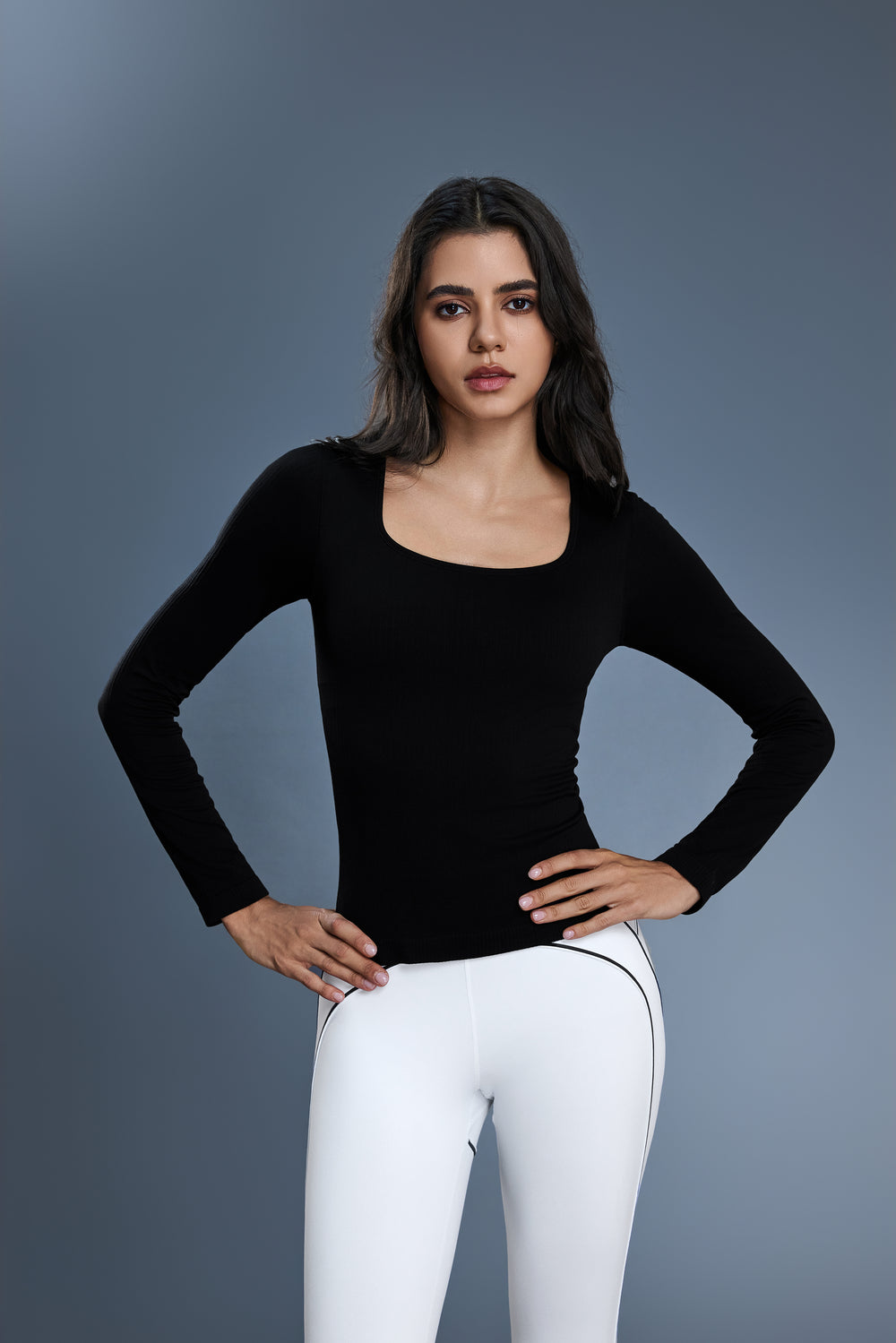 Buy 1, Get 1 Free - Buttery Soft Ribbed Lina Padded Top - For Chilly Climates