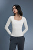 Buy 1, Get 1 Free - Buttery Soft Ribbed Lina Padded Top - For Chilly Climates