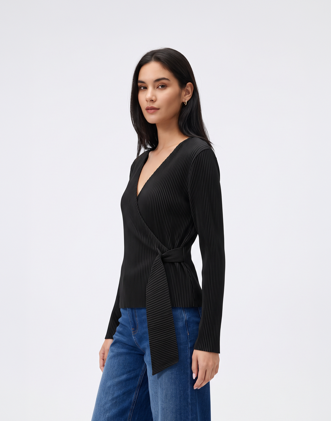 Wrinkle-Free, Breathable & Stretchy Free Size Pleated Hygge Top