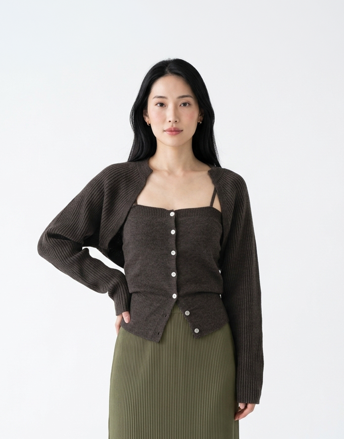 Buttery Soft & Warm Free Size Snowfall Top With Sleeves