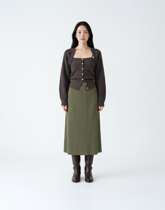 Buttery Soft & Warm Free Size Snowfall Top With Sleeves