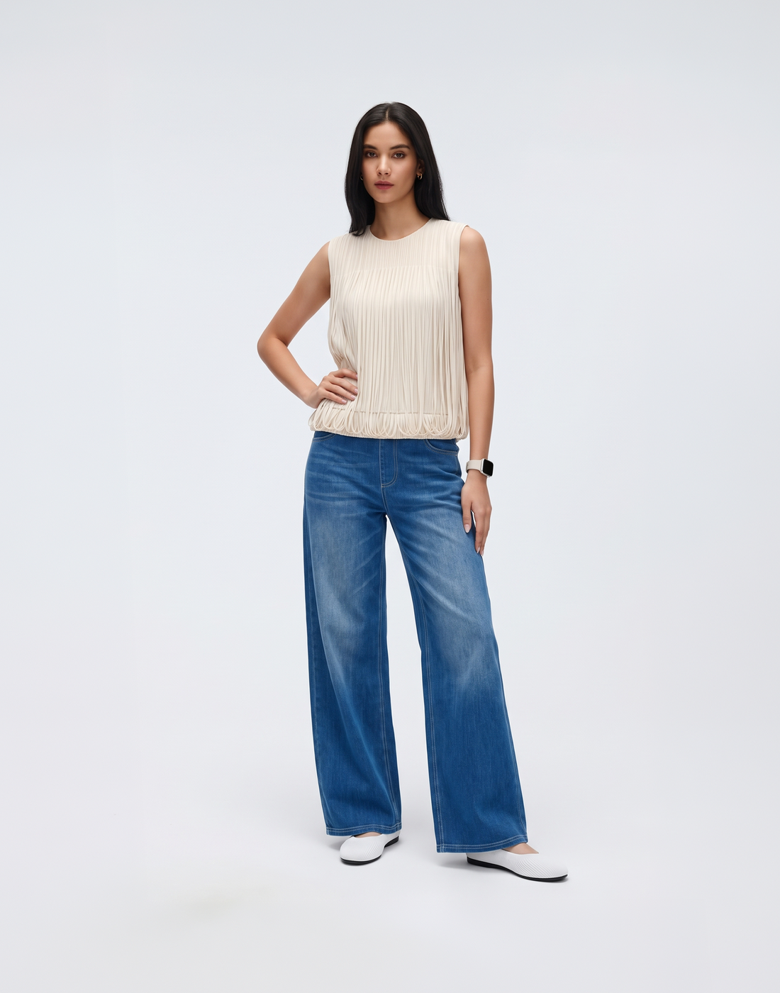 Wrinkle-Free, Cooling & Breathable Tummy-Friendly Serena Top