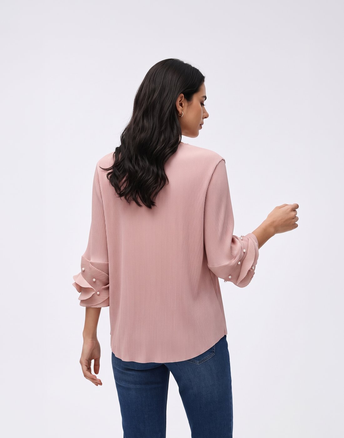 Wrinkle-Free, Cooling & Free Size Pleated Roselle Top