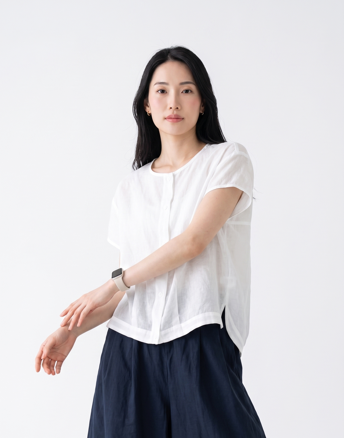 Cooling, Breathable & Tummy Covering Fold Top