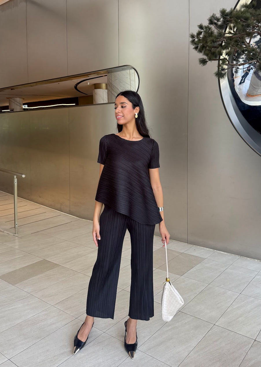 Cooling & Wrinkle-Free Breezy Top With Sleeves