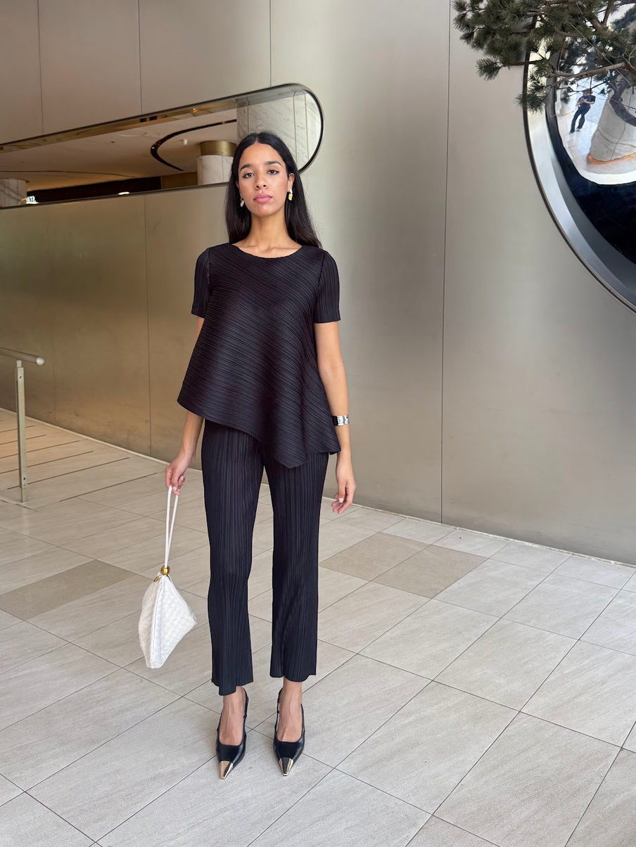Cooling & Wrinkle-Free Breezy Top With Sleeves