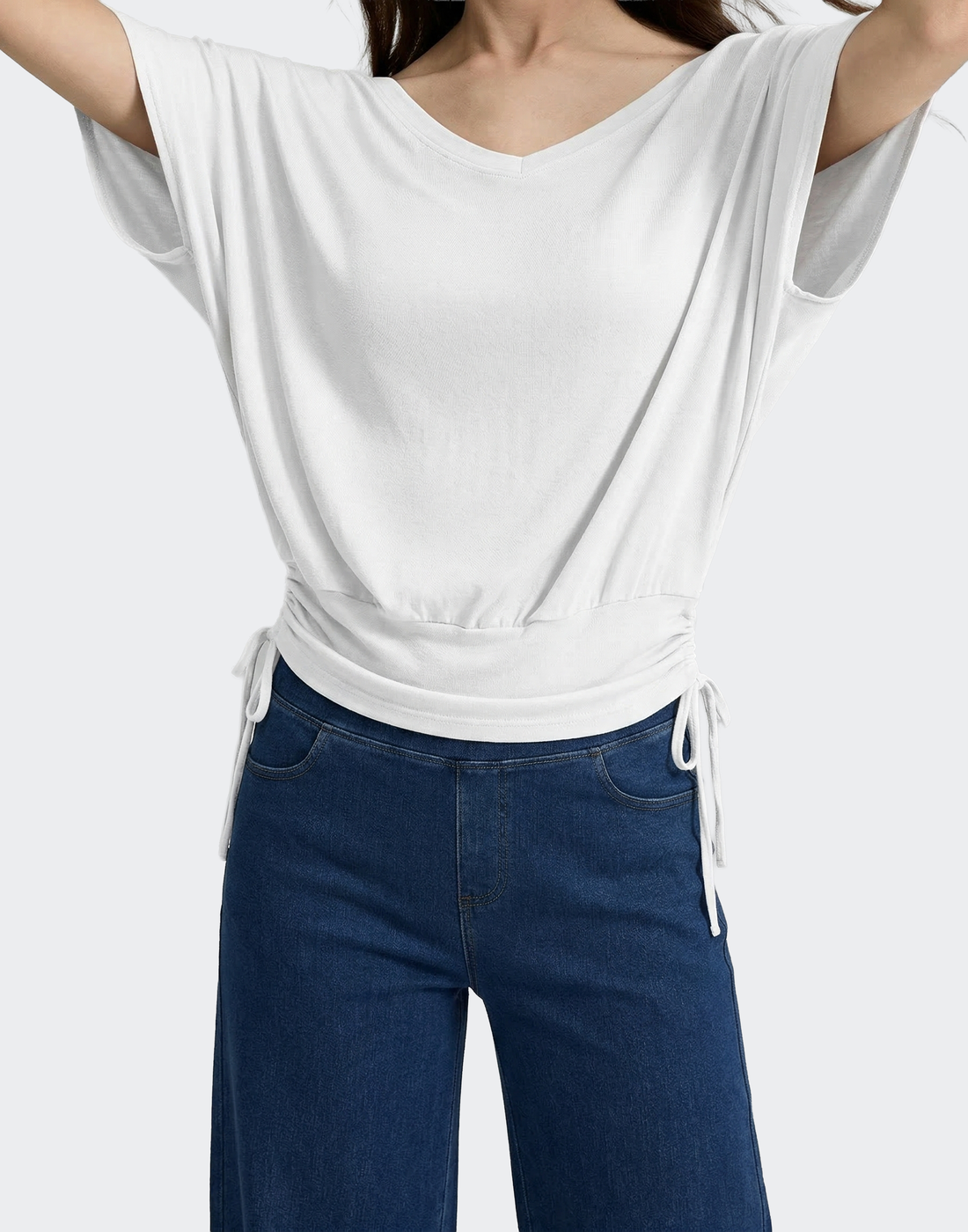 Buy 1, Get 1 Free - Flattering & Cooling Fresh Workout Top With Sleeves & Slim Waistline