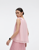 Wrinkle-Free, Cooling & Free Size Pleated Rose Top