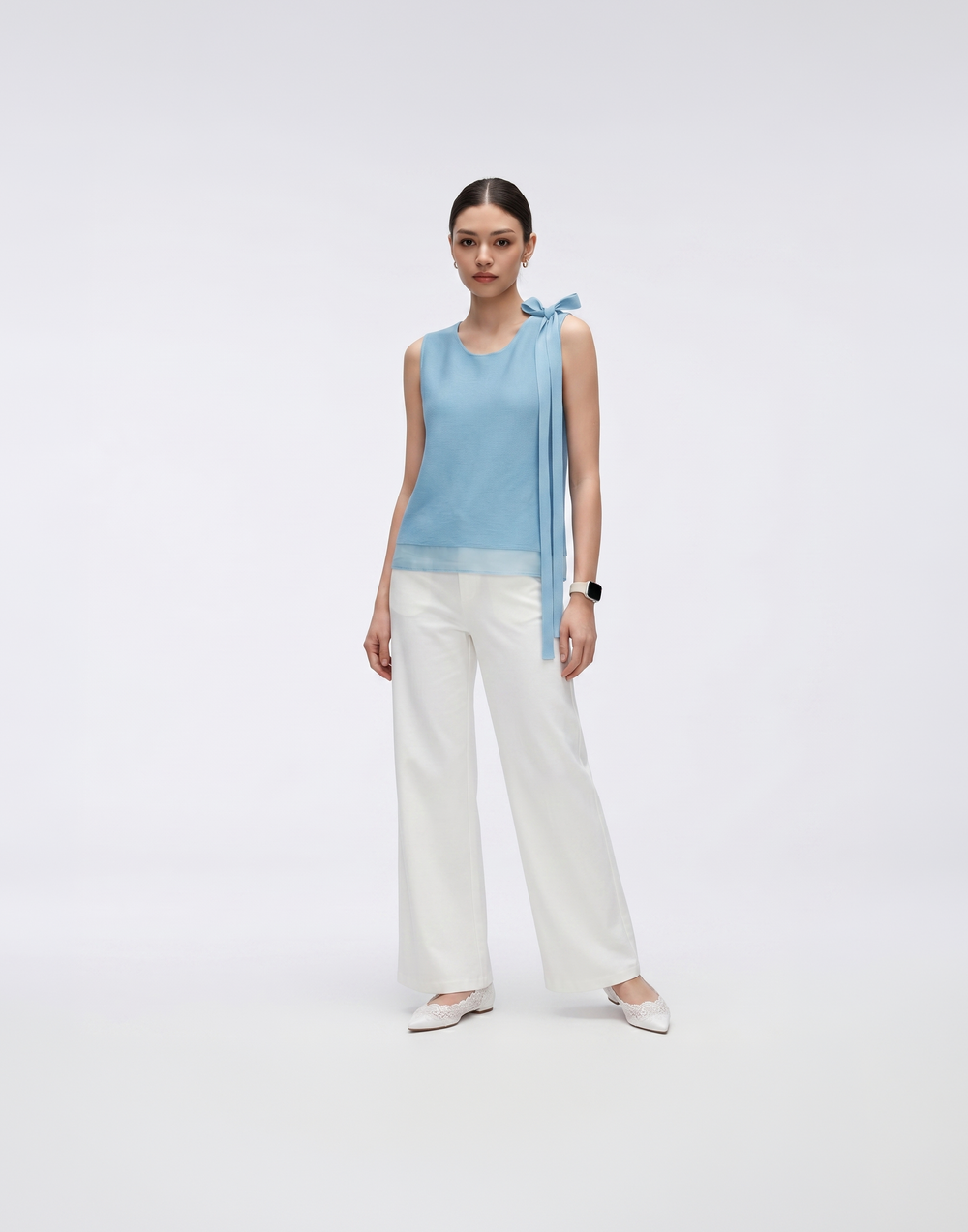Wrinkle-Free, Cooling & Free Size Pleated Rose Top