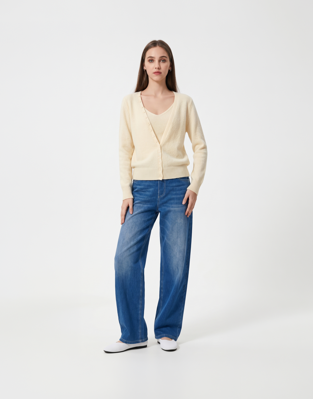 Warm, Soft & Free Size Alba Cardigan & Top - For Cold Climates