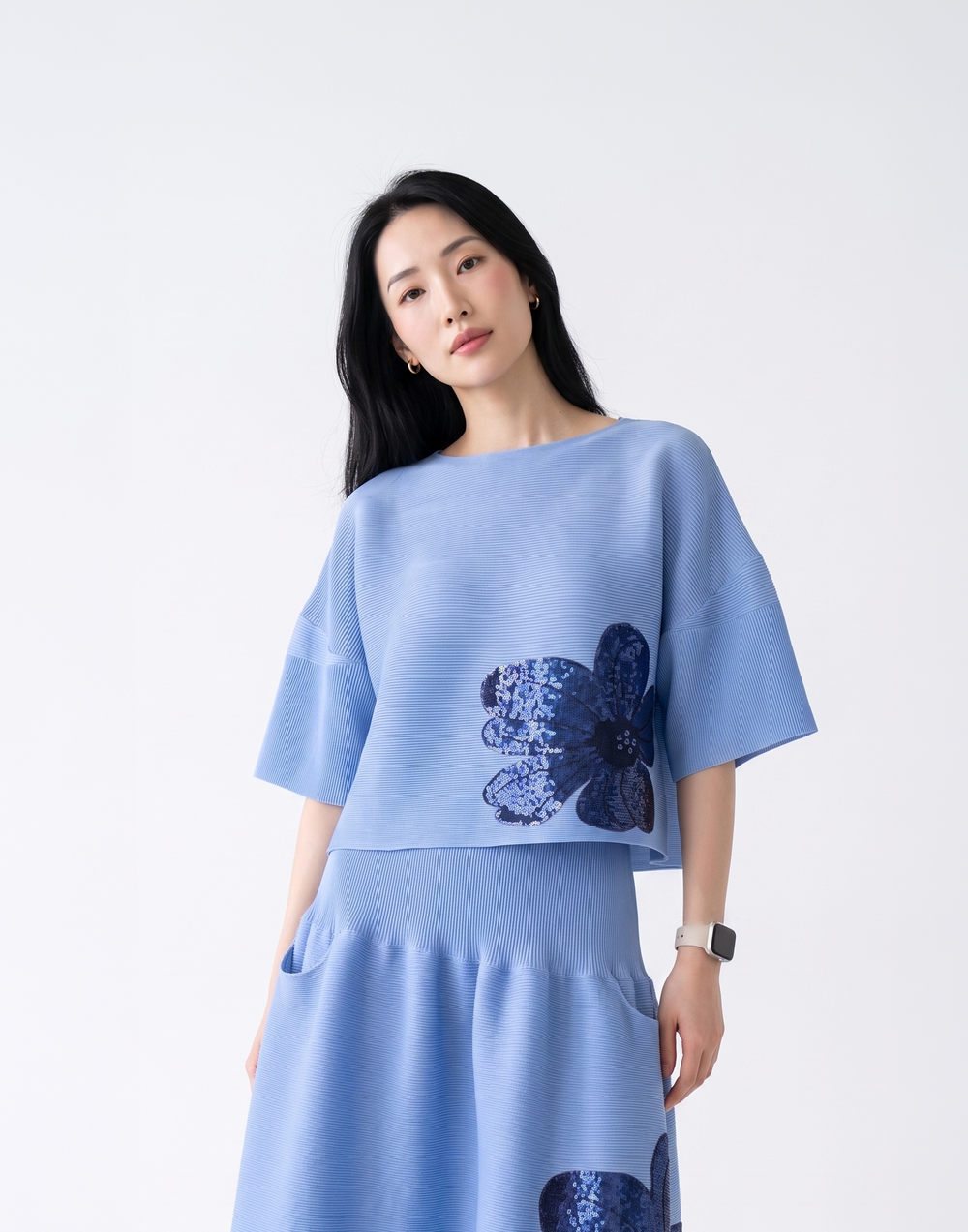 Wrinkle-Free, Cooling & Breathable Free Size Peony Top