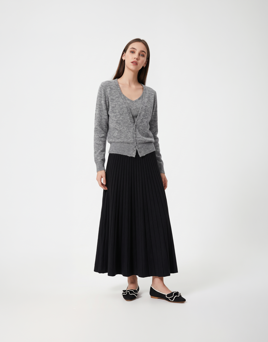 Warm, Soft & Free Size Alba Cardigan & Top - For Cold Climates