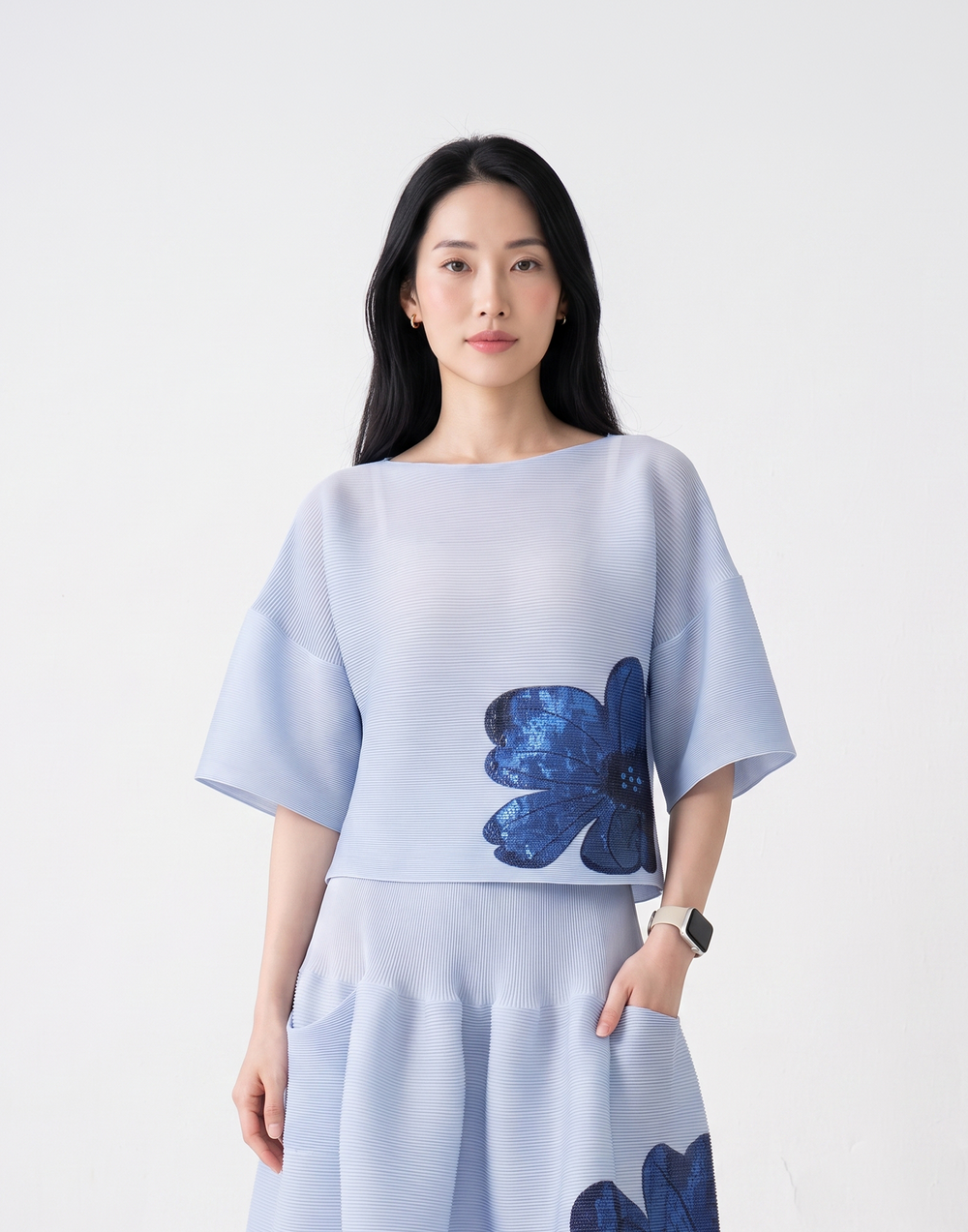 Wrinkle-Free, Cooling & Breathable Free Size Peony Top