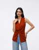 Cooling, Breathable, Wrinkle-Resistent & Tummy Covering Essential Twist Top