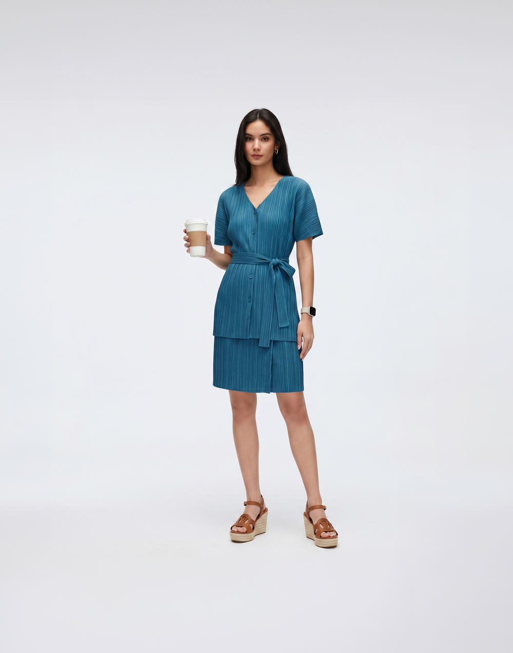 Wrinkle-Free, Cooling & Free Pleated Tunic