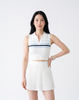 Buy 1, Get 1 Free - Cooling, Sweat-Wicking & Breathable Stripes Preppy Padded Top