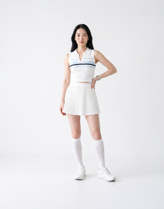 Buy 1, Get 1 Free - Cooling, Sweat-Wicking & Breathable Stripes Preppy Padded Top
