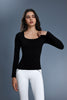 Buy 1, Get 1 Free - Buttery Soft Ribbed Lina Padded Top - For Chilly Climates