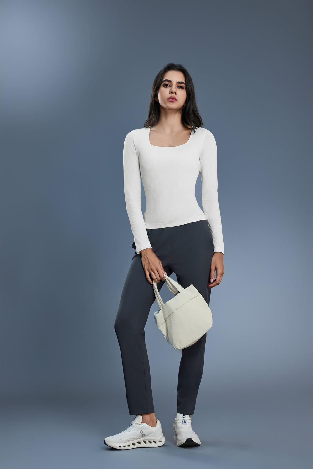 Buy 1, Get 1 Free - Buttery Soft Ribbed Lina Padded Top - For Chilly Climates