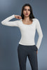 Buy 1, Get 1 Free - Buttery Soft Ribbed Lina Padded Top - For Chilly Climates