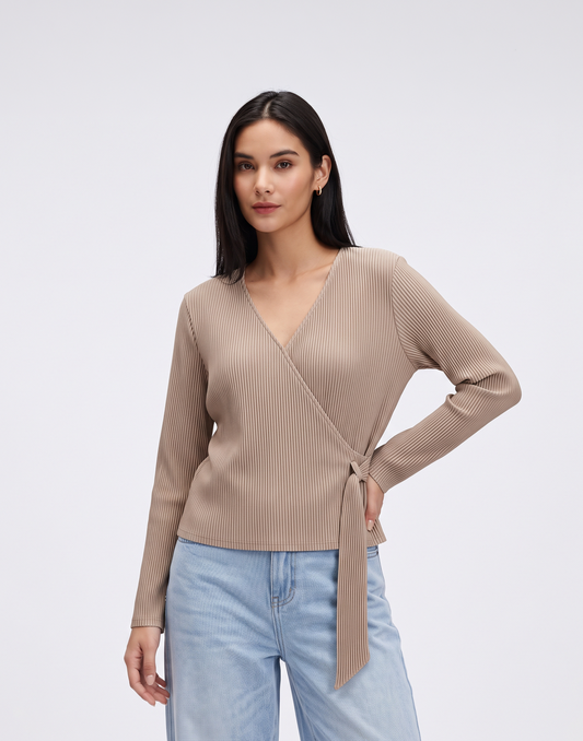 Wrinkle-Free, Breathable & Stretchy Free Size Pleated Hygge Top
