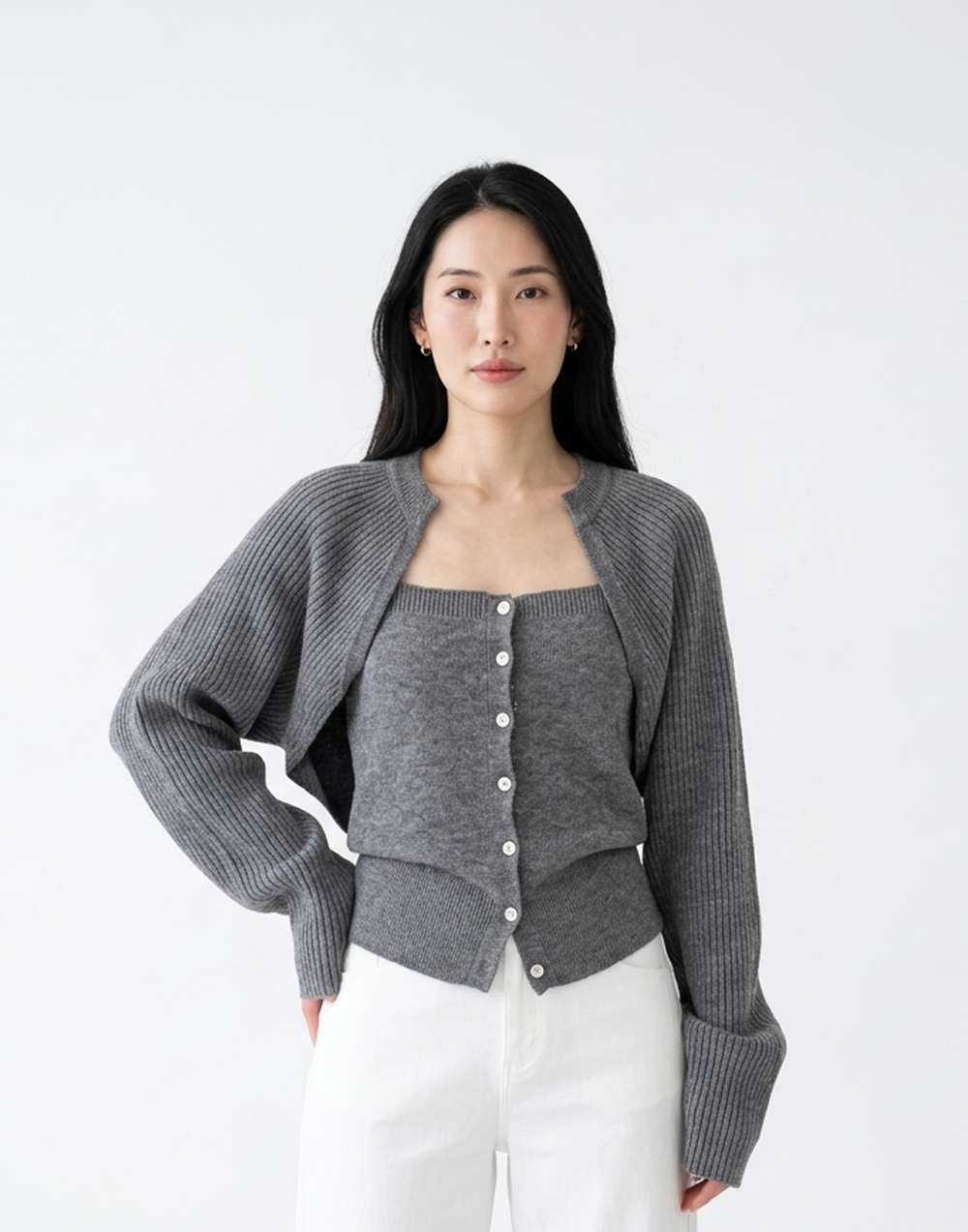Buttery Soft & Warm Free Size Snowfall Top With Sleeves
