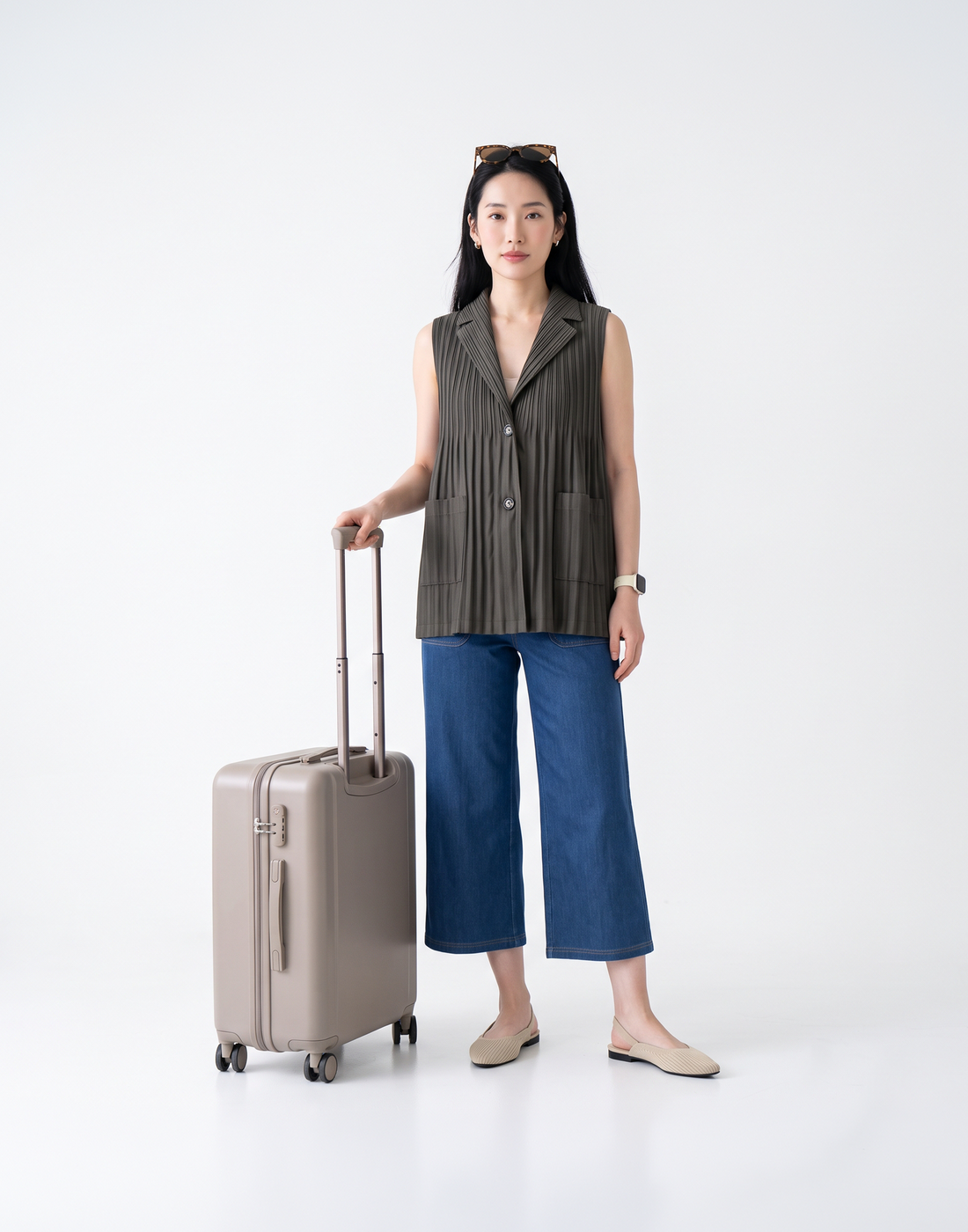 Wrinkle-Free, Cooling & Breathable Aera Free Size Top With Pockets