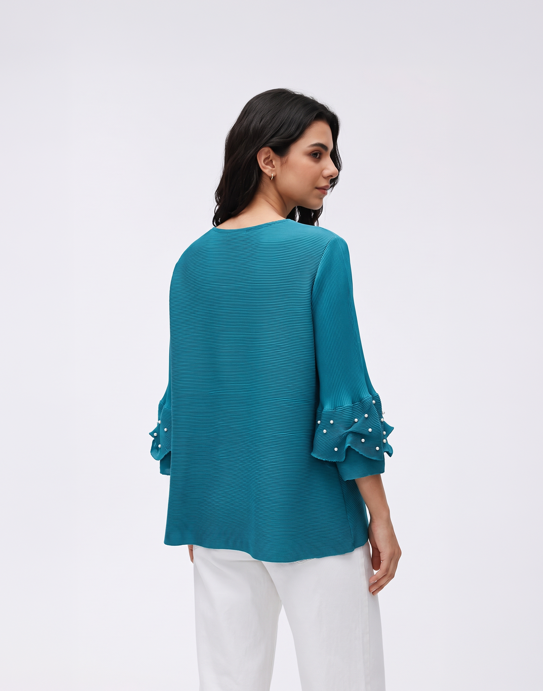 Wrinkle-Free, Cooling & Free Size Pleated Roselle Top