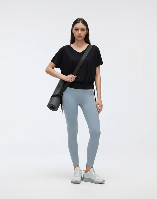 Buy 1, Get 1 Free - Flattering & Cooling Fresh Workout Top With Sleeves & Slim Waistline